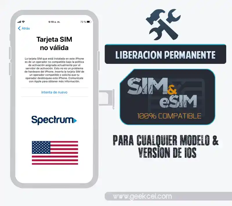 Libera iPhone por IMEI Spectrum USA Libera iPhone por IMEI Spectrum USA